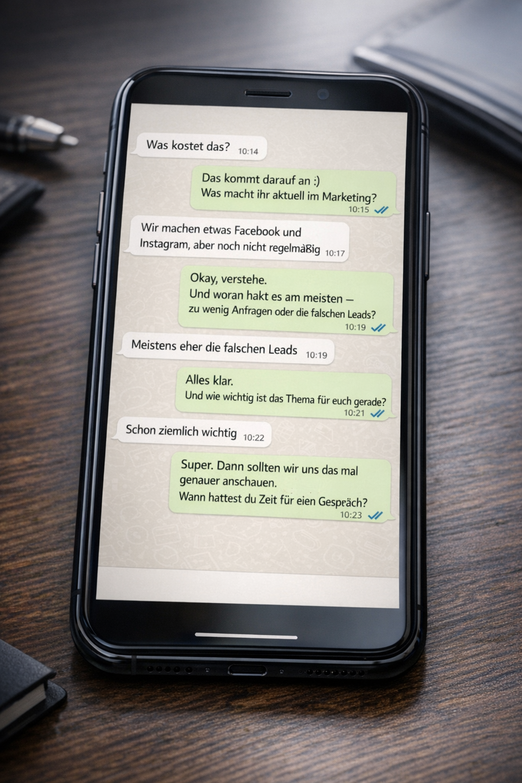 WhatsApp Gespräch Beispiel 2